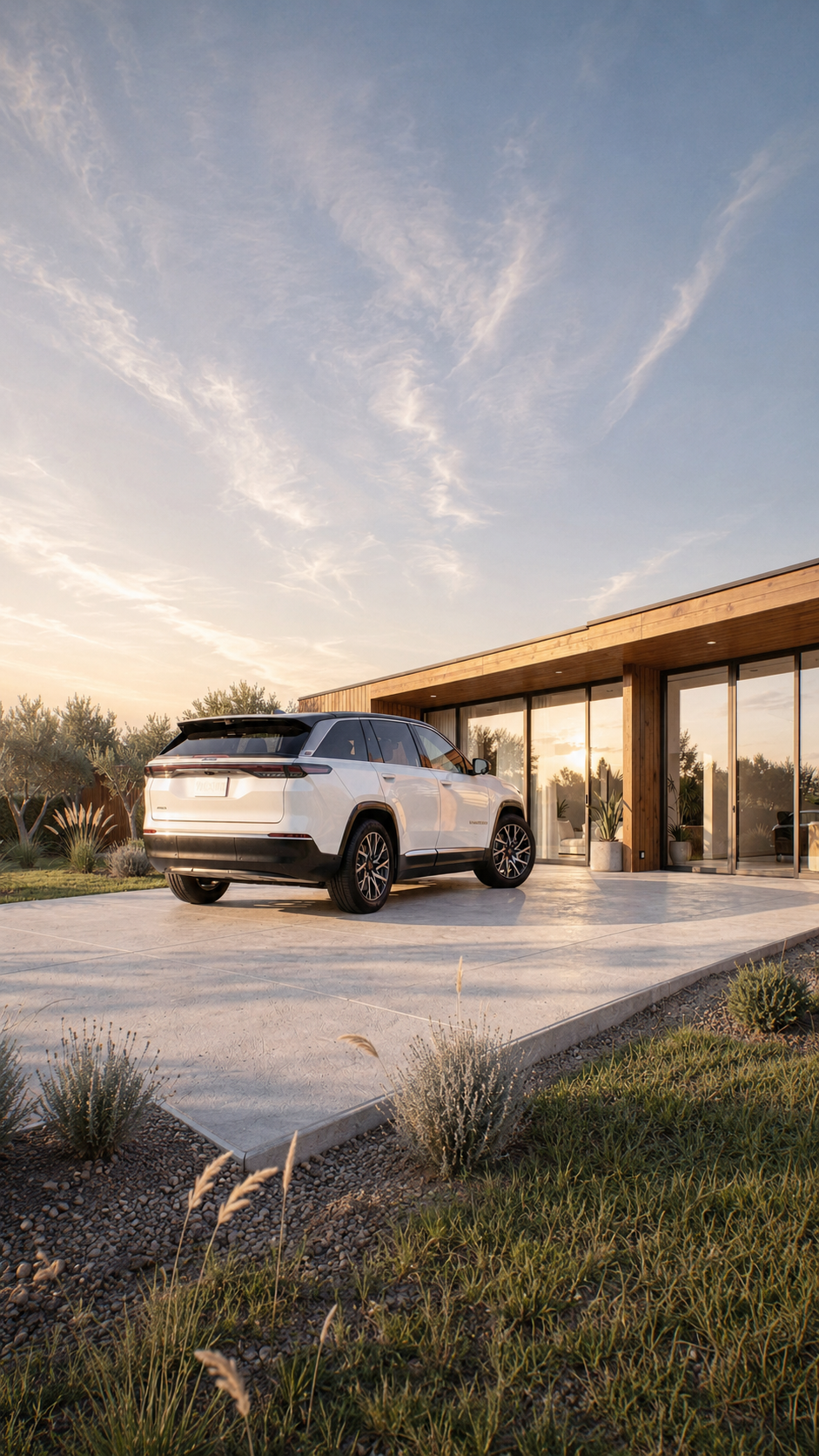Vehicle campaign image at sunset